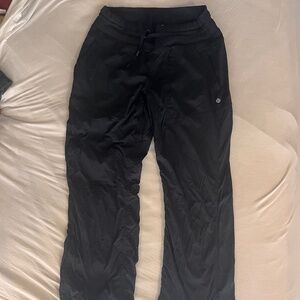 Lululemon Black Warm Insulated Joggers with Drawstring Bottoms Size 8 Regular